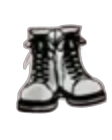Short white boots