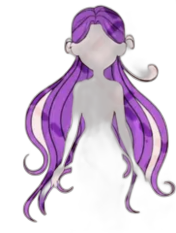 Straight purple hair