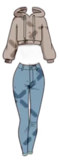 Jeans and hoodie outfit