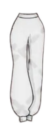 White baggy pants