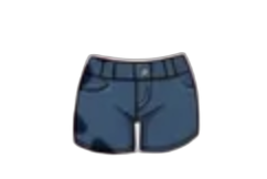 Dark denim shorts