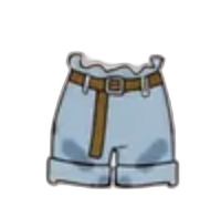 Light belted shorts